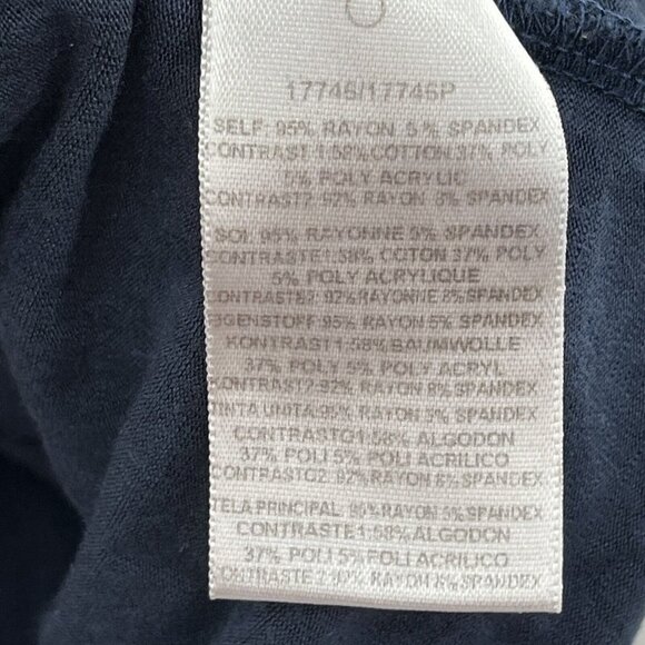 Anthropologie Dolan Sabado Dress Size Small Navy Blue Ivory Aztec Print - Picture 7 of 8